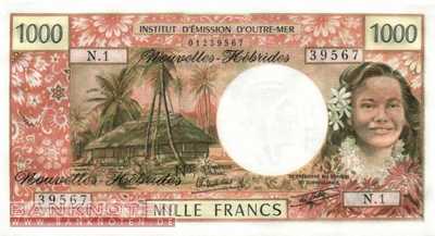 Neue Hebriden - 1.000  Francs (#020d_UNC)