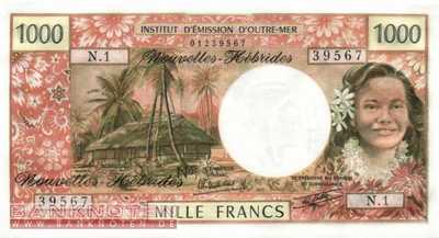 New Hebrides - 1.000  Francs (#020d_UNC)
