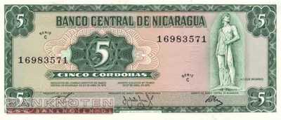 Nicaragua - 5  Cordobas (#122_UNC)