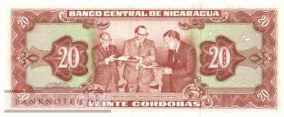 Nicaragua - 20  Cordobas (#129_UNC)