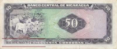 Nicaragua - 50  Cordobas (#130_VF)