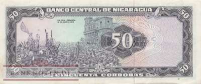 Nicaragua - 50  Cordobas (#131_VF)