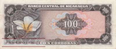 Nicaragua - 100  Cordobas (#132_VF)