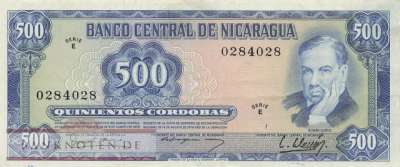 Nicaragua - 500  Cordobas (#133_VF)