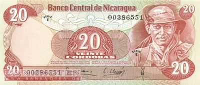 Nicaragua - 20 Cordobas (#135_UNC)