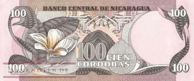 Nicaragua - 100  Cordobas (#137_UNC)