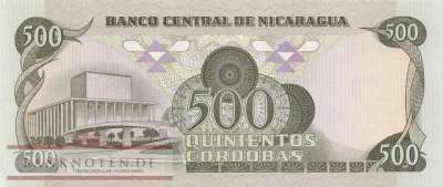 Nicaragua - 500  Cordobas (#144_UNC)