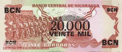 Nicaragua - 20.000  Cordobas (#147_UNC)