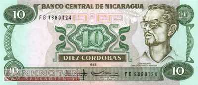 Nicaragua - 10  Cordobas (#151_UNC)