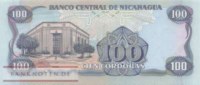 Nicaragua - 100  Cordobas (#154_UNC)