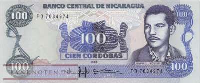 Nicaragua - 100  Cordobas (#154_UNC)