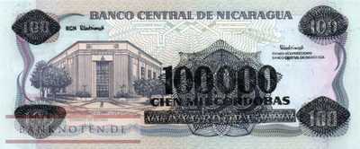 Nicaragua - 100.000  Cordobas (#159_UNC)