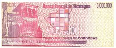 Nicaragua - 5 Millionen  Cordobas (#165_UNC)