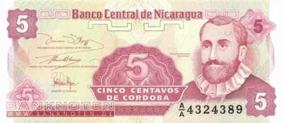 Nicaragua - 5 Centavos (#168a-U1_UNC)