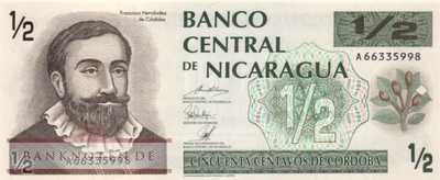 Nicaragua - 1/2 Cordobas (#172_UNC)
