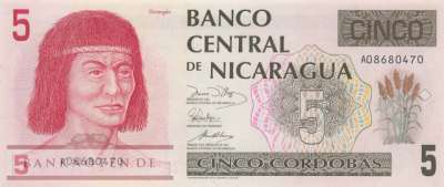 Nicaragua - 5  Cordobas (#174-U1_UNC)