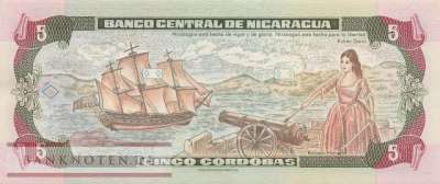 Nicaragua - 5  Cordobas (#180_UNC)