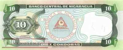 Nicaragua - 10  Cordobas (#181_UNC)