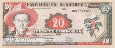 Nicaragua - 20  Cordobas (#182_UNC)