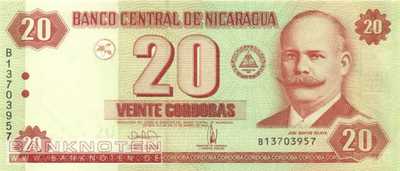 Nicaragua - 20  Cordobas (#197_UNC)