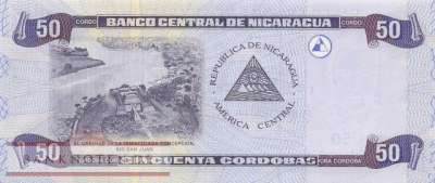 Nicaragua - 50 Cordobas (#198_UNC)