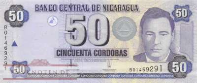 Nicaragua - 50 Cordobas (#198_UNC)