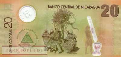 Nicaragua - 20  Cordobas (#202b_UNC)