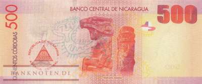 Nicaragua - 500  Cordobas (#206a_UNC)