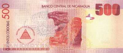 Nicaragua - 500  Cordobas (#206a_UNC)