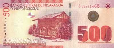 Nicaragua - 500  Cordobas (#206a_UNC)