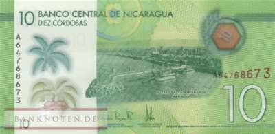 Nicaragua - 10  Cordobas (#209b_UNC)