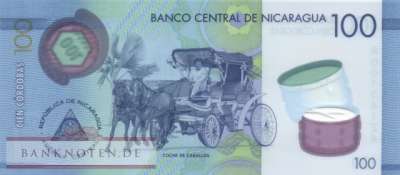 Nicaragua - 100  Cordobas - Ersatzbanknote (#212R_UNC)