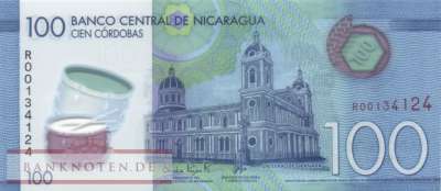 Nicaragua - 100  Cordobas - Ersatzbanknote (#212R_UNC)
