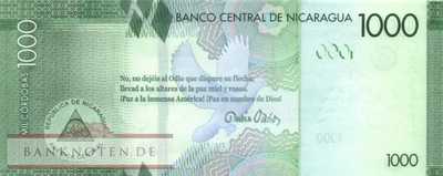 Nicaragua - 1.000  Cordobas - Gedenkbanknote (#216_UNC)