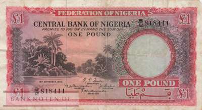 Nigeria - 1  Pound (#004a_VG)
