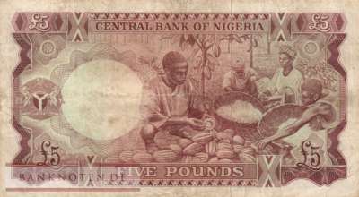 Nigeria - 5  Pounds (#013a_F)