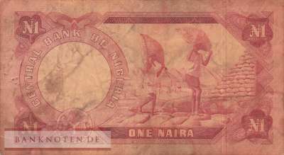 Nigeria - 1  Naira (#015b_VG)