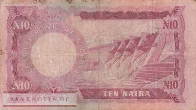 Nigeria - 10  Naira (#017b_F)
