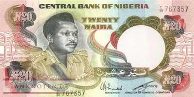 Nigeria - 20  Naira (#018e_UNC)