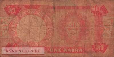 Nigeria - 1  Naira (#019a_VG)