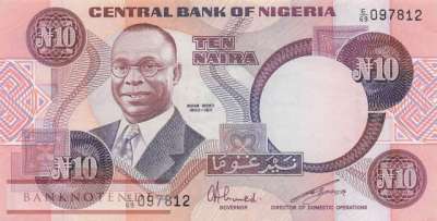 Nigeria - 10  Naira (#021c_AU)