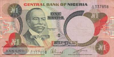 Nigeria - 1  Naira (#023a_VF)