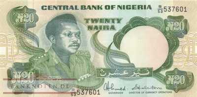 Nigeria - 20  Naira (#026c_UNC)