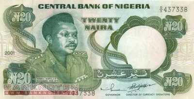 Nigeria - 20  Naira (#026g-01-2_UNC)