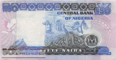 Nigeria - 50  Naira (#027d-01_XF)