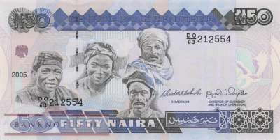 Nigeria - 50  Naira (#027f-2-2_UNC)
