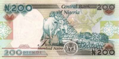 Nigeria - 200  Naira (#029v_UNC)