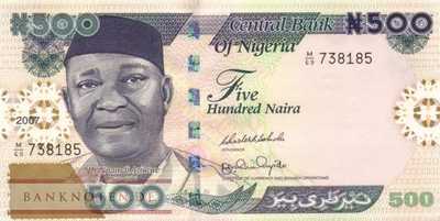 Nigeria - 500  Naira (#030g_UNC)