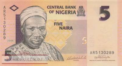 Nigeria - 5  Naira (#032a-2_UNC)