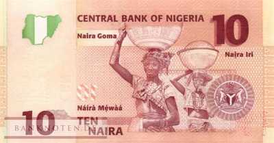Nigeria - 10  Naira - Ersatzbanknote (#033aR_UNC)